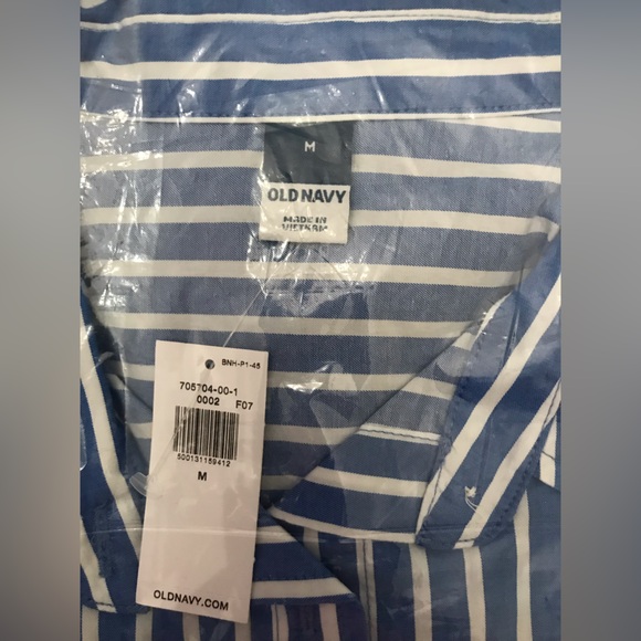 Old Navy Striped Midi Shirt Dress - Picture 2 of 4